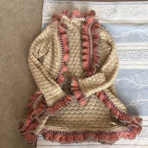 🌸Free People🌸 Ruffled edge cardigan